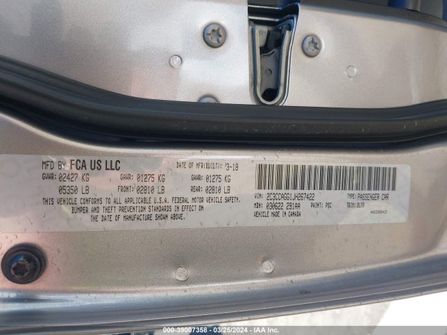 Chrysler 300 300s Awd 2018 2C3CCAGG1JH267422 Image 9