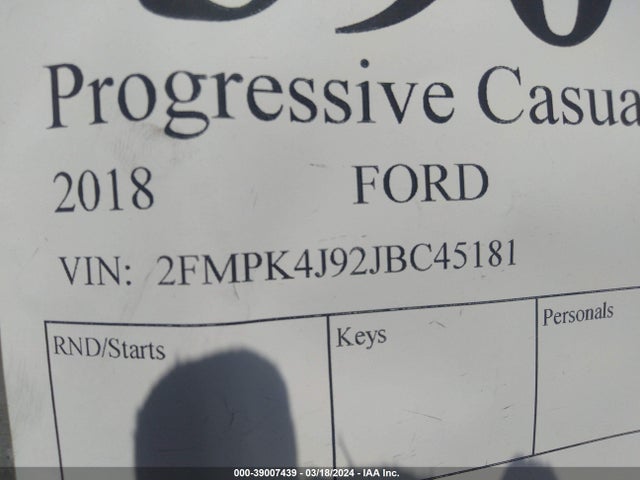 Ford EDGE SEL 2018 2FMPK4J92JBC45181 Image 9