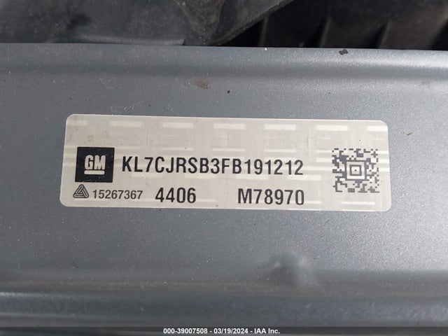 Chevrolet Trax Lt 2015 KL7CJRSB3FB191212 Image 9