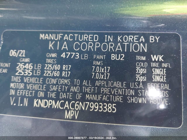 KIA Sportage Lx 2022 KNDPMCAC6N7993385 Image 9