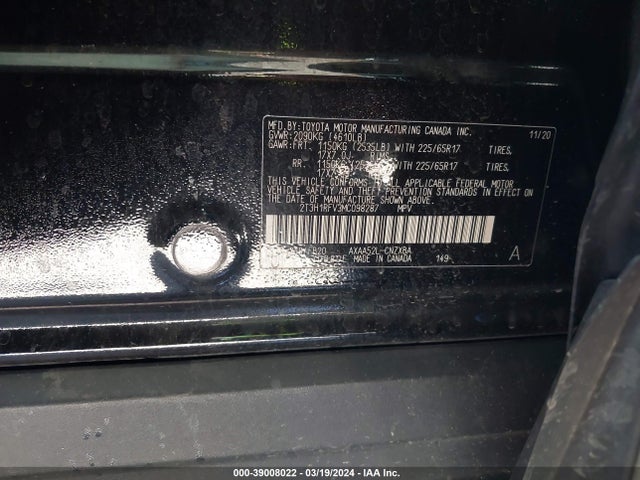 Toyota RAV4 LE 2021 2T3H1RFV3MC098287 Image 9
