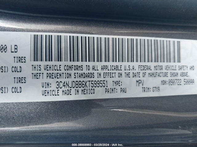 Jeep Compass Latitude 4x4 2019 3C4NJDBB6KT599551 Image 9