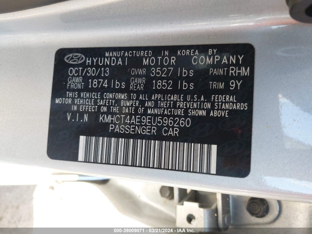 Hyundai ACCENT GLS 2014 KMHCT4AE9EU596260 Image 9