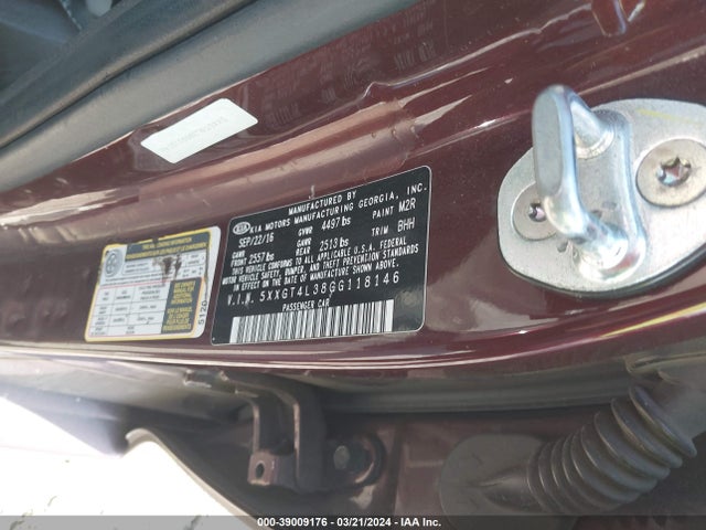 KIA Optima Lx 2016 5XXGT4L38GG118146 Image 9