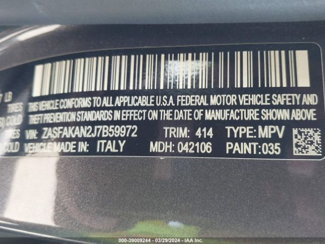 ZASFAKAN2J7B59972 Alfa Romeo Stelvio Awd