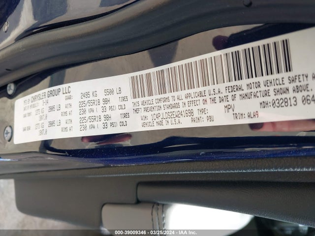 Jeep Cherokee Limited 2014 1C4PJLDS2EW241698 Image 9