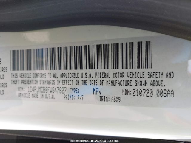 2015 JEEP CHEROKEE 1C4PJMCB0FW647827 Photo 8