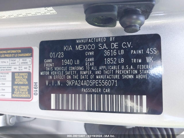 KIA RIO LX 2023 3KPA24AD5PE556071 Image 9