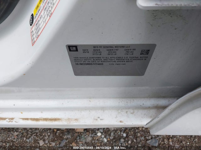 Chevrolet Cruze Ls Auto 2016 1G1BC5SM8G7274408 Image 9
