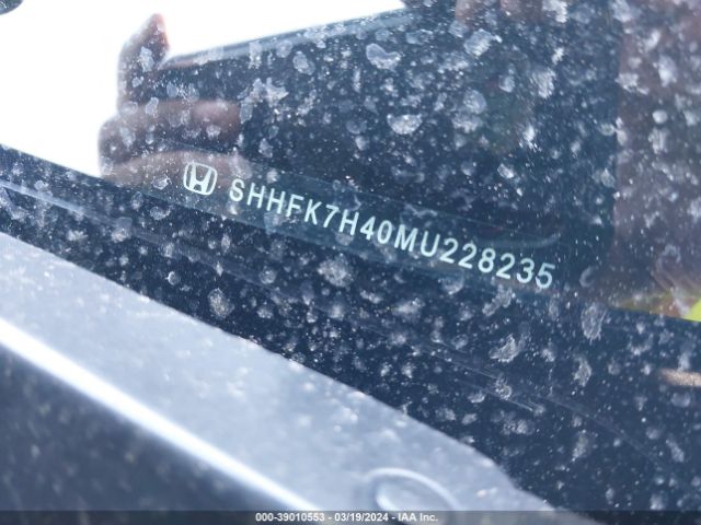 SHHFK7H40MU228235 Honda Civic Sport