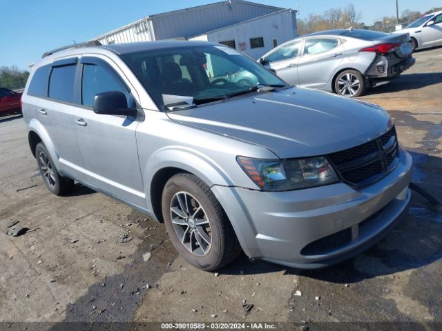 Auction sale of the 2018 Dodge Journey Se, vin: 3C4PDCAB7JT383234, lot number: 39010589