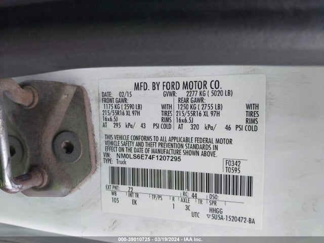 Ford Transit Connect Xl 2015 NM0LS6E74F1207295 Image 9