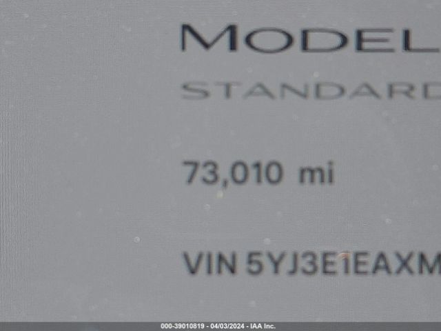 5YJ3E1EAXMF976705 Tesla Model 3 Standard Range Plus Rear-wheel Drive