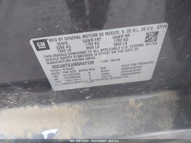 3GCUKTEJ6EG547128 Chevrolet Silverado 1500 High Country