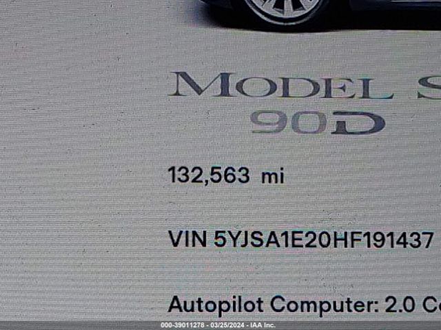 5YJSA1E20HF191437 Tesla Model S 100d/60d/75d/90d/p100d