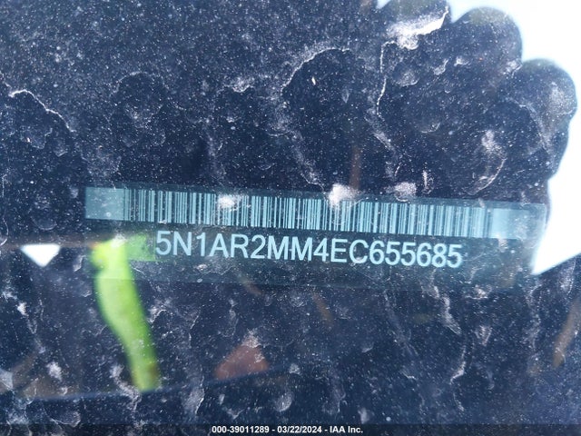 Nissan Pathfinder Platinum 2014 5N1AR2MM4EC655685 Image 9
