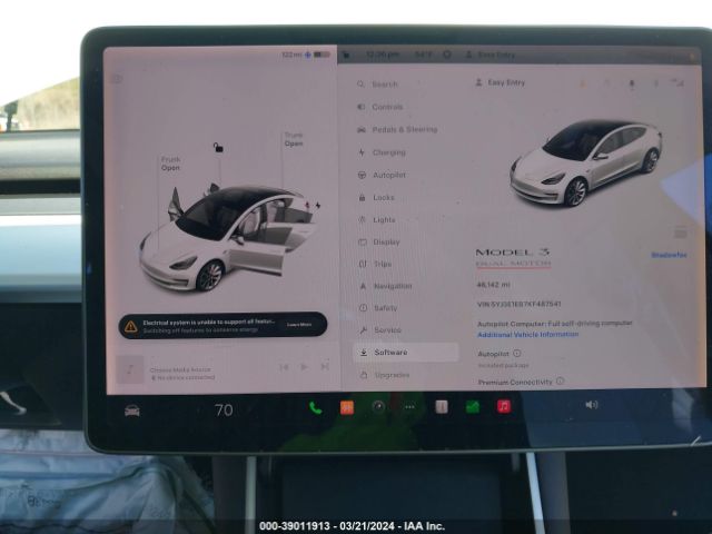 5YJ3E1EB7KF487541 Tesla Model 3 Long Range/performance