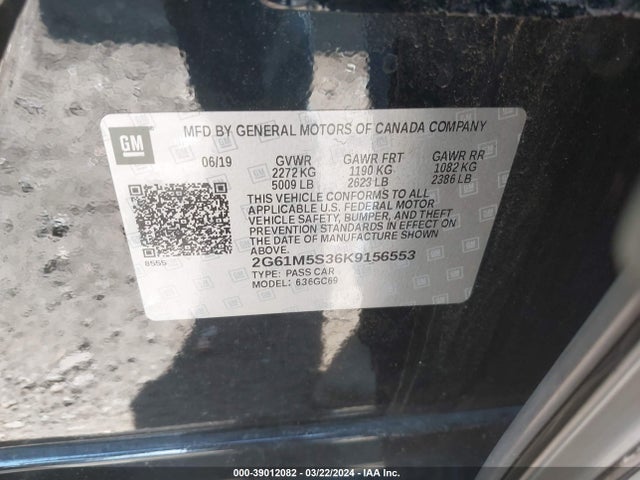 Cadillac XTS LUXURY 2019 2G61M5S36K9156553 Image 9