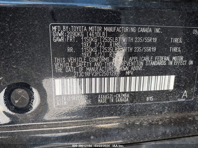Toyota Rav4 Xle Premium 2023 2T3C1RFV3PC250129 Image 9