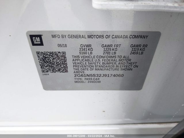 2G61N5S32J9174060 Cadillac XTS LUXURY