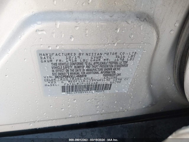 Nissan Kicks S Xtronic Cvt 2020 3N1CP5BVXLL488009 Image 9