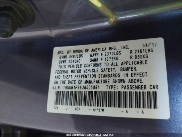 19UUB1F56JA000084 Acura Tlx Tech Pkg