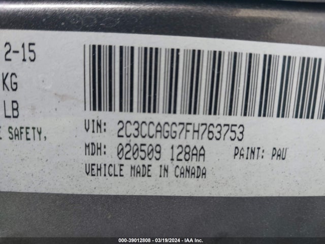 Aukcja sprzedaży 2015 Chrysler 300 300s, vin: 2C3CCAGG7FH763753, numer aukcji: 39012808