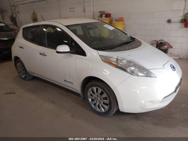 2015 Nissan Leaf S მანქანა იყიდება აუქციონზე, vin: 1N4AZ0CP8FC318478, აუქციონის ნომერი: 39012967