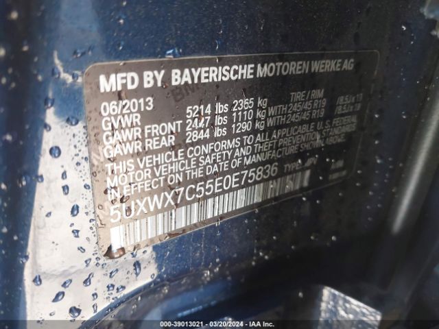 5UXWX7C55E0E75836 BMW X3 Xdrive35i