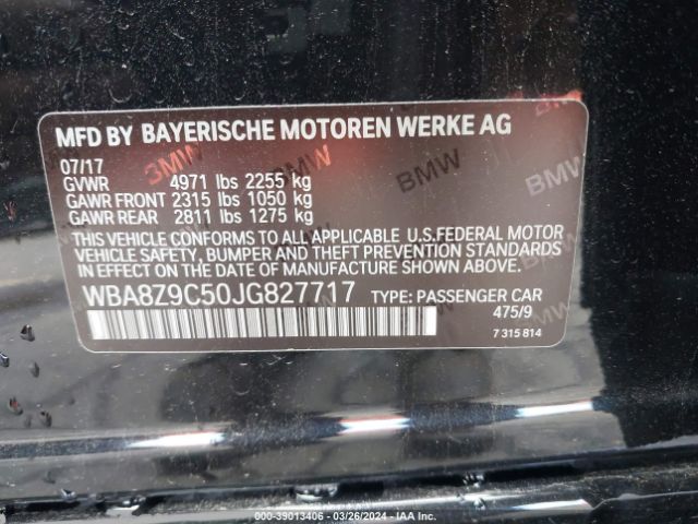 WBA8Z9C50JG827717 BMW 330i Gran Turismo Xdrive