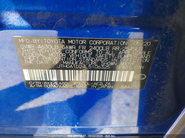 JTHGA1D24L5106325 Lexus IS 300