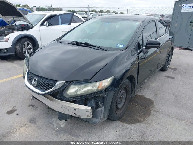 Honda Civic Lx 2014 2HGFB2F54EH512383 Image 2