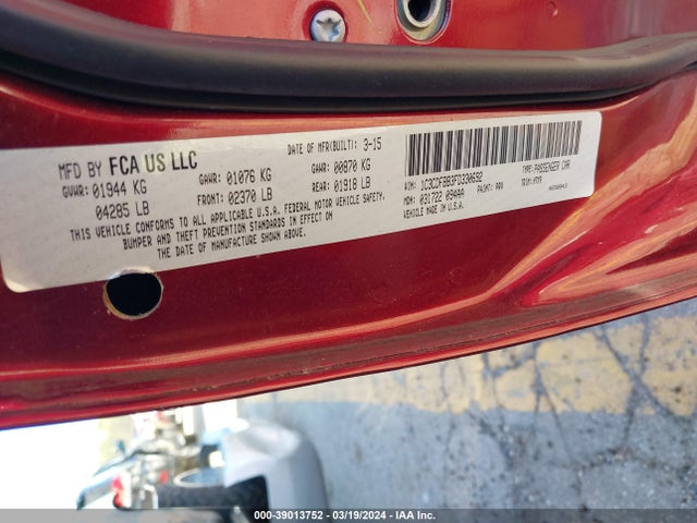 Dodge DART SXT 2015 1C3CDFBB3FD330692 Image 9