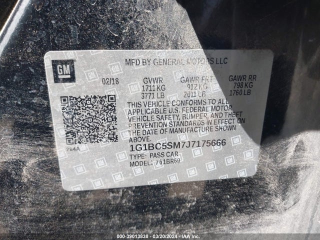 Chevrolet Cruze Ls Auto 2018 1G1BC5SM7J7175666 Image 9