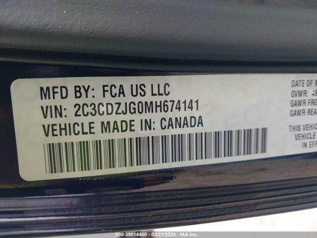 Dodge Challenger Gt 2021 2C3CDZJG0MH674141 Image 9