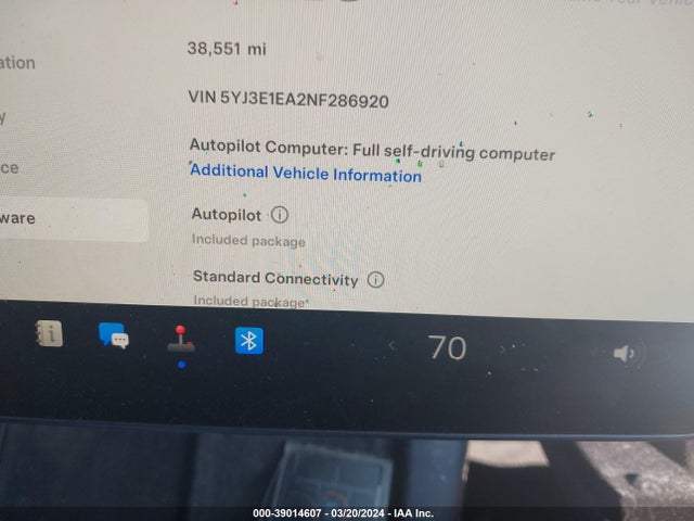 2022 TESLA MODEL 3 5YJ3E1EA2NF286920 Photo 8
