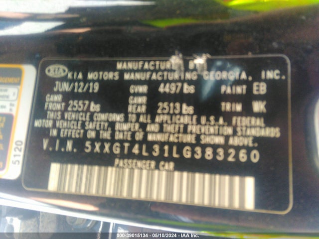 KIA Optima Lx 2020 5XXGT4L31LG383260 Image 41