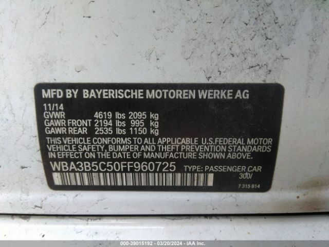 WBA3B5C50FF960725 BMW 328i Xdrive