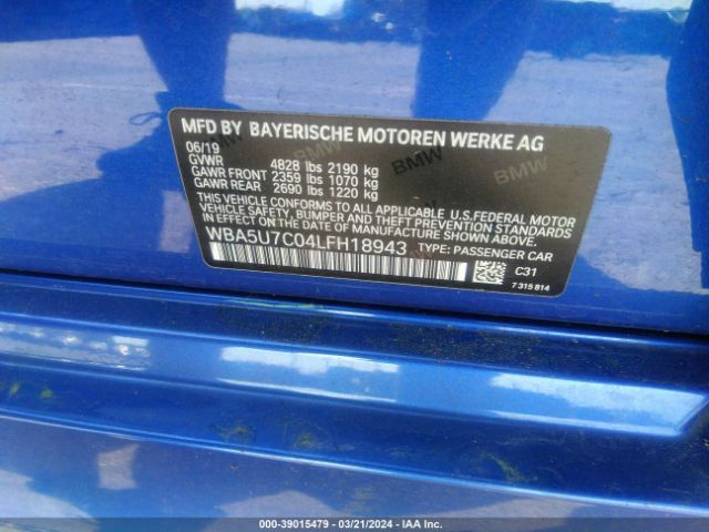 WBA5U7C04LFH18943 BMW 3 Series M340i