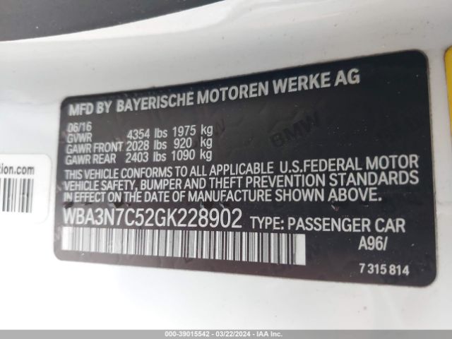 WBA3N7C52GK228902 BMW 428i