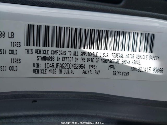 Jeep Grand Cherokee Laredo 2014 1C4RJFAG2EC422084 Image 9