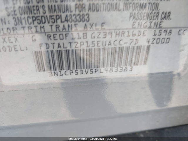 Nissan Kicks Sr Xtronic Cvt 2023 3N1CP5DV5PL483383 Image 9