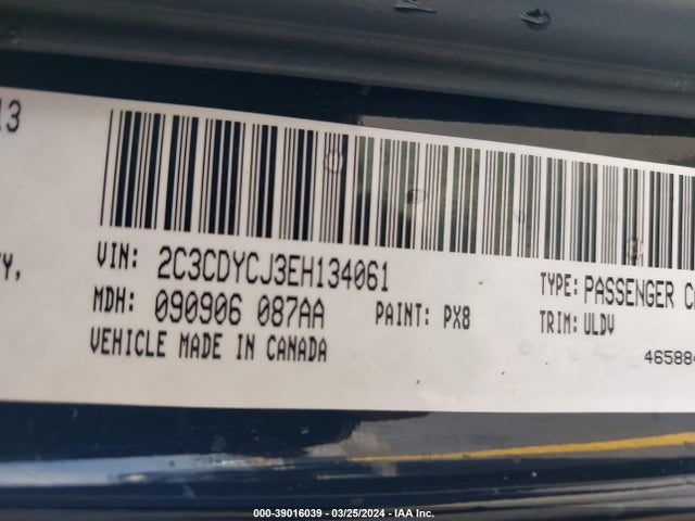 Dodge Challenger Srt8 2014 2C3CDYCJ3EH134061 Image 9