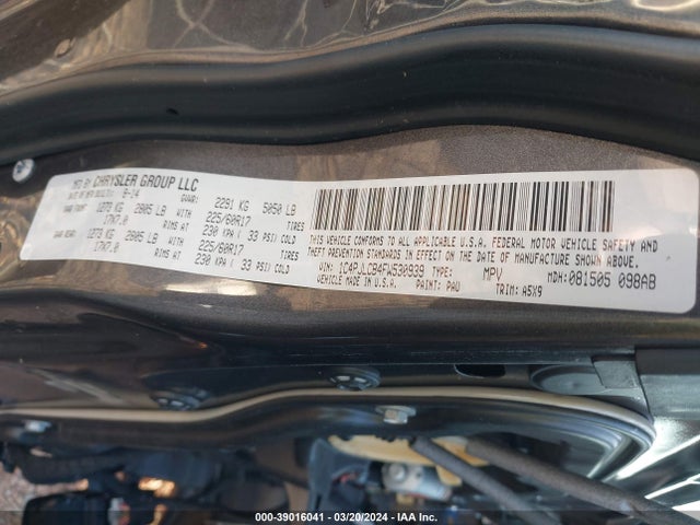Jeep Cherokee Latitude 2015 1C4PJLCB4FW530939 Image 9