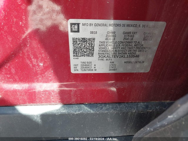 GMC Terrain Sle 2019 3GKALTEV1KL153546 Image 9