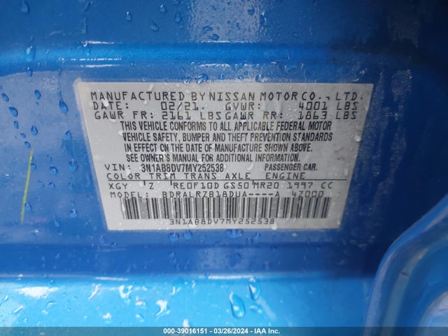Nissan Sentra Sr Xtronic Cvt 2021 3N1AB8DV7MY252538 Image 9