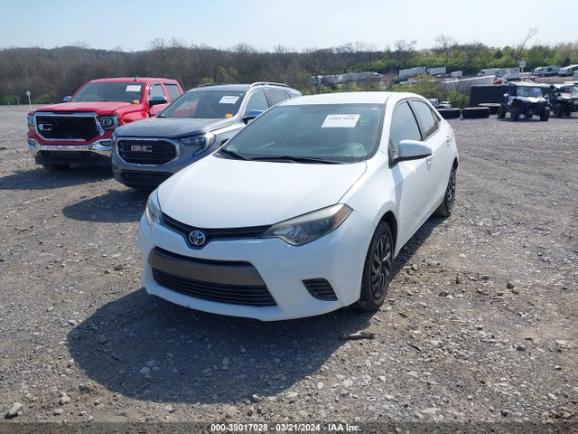 2016 Toyota Corolla Le მანქანა იყიდება აუქციონზე, vin: 2T1BURHE8GC512509, აუქციონის ნომერი: 39017028