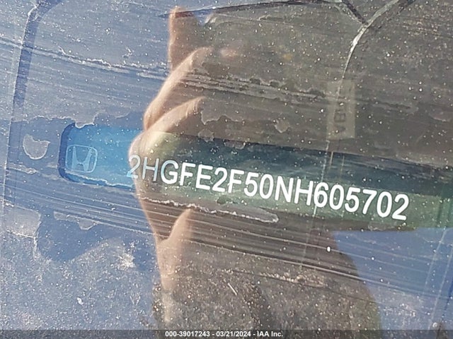 Honda Civic Sport 2022 2HGFE2F50NH605702 Image 9