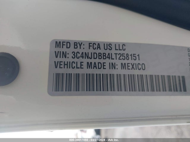 Jeep Compass Sun And Safety 4x4 2020 3C4NJDBB4LT258151 Image 9
