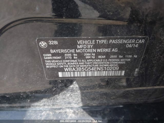 WBA3B5G54ENS10209 BMW 328i Xdrive